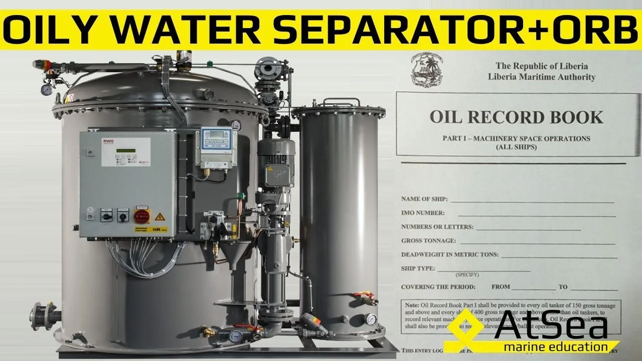Oily Water Separator and Oil Record Book on board